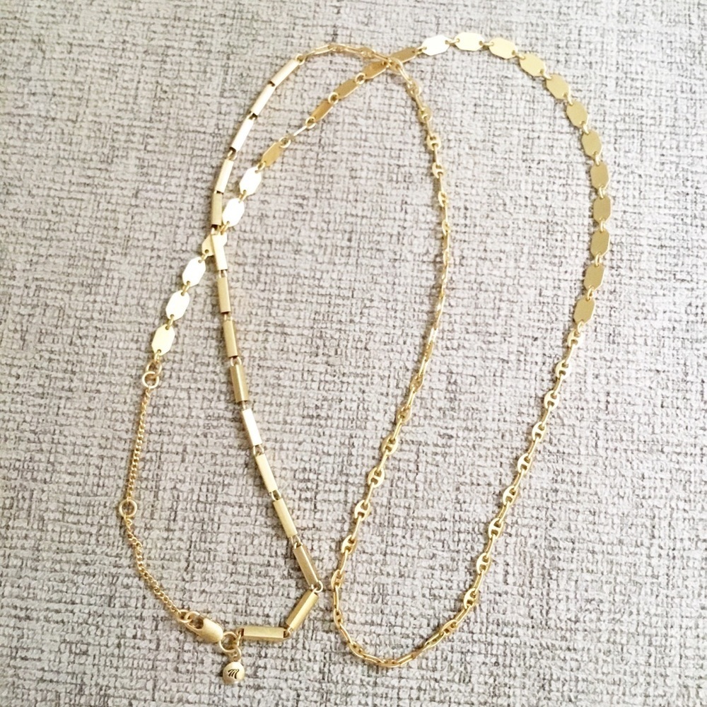 Madewell Mixed Mismatched Chain Long Necklace - Picture 1 of 4